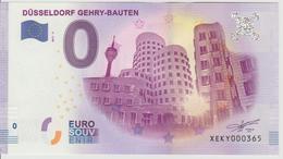 Billet Touristique 0 Euro Souvenir Allemagne Dusseldorf Gehry-Bauten 2017-2 N°XEKY000365 - Essais Privés / Non-officiels