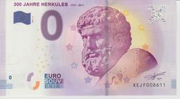 Billet Touristique 0 Euro Souvenir Allemagne 300 Jahre Herkules 2017-2 N°XEJF008611 - Privatentwürfe