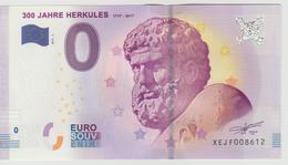 Billet Touristique 0 Euro Souvenir Allemagne 300 Jahre Herkules 2017-2 N°XEJF008612 - Privéproeven