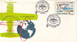 D7792- CALIN ROSETTI, FIRST ROMANIAN CIRCUMPOLAR FLIGHT, PLANE, SPECIAL COVER, 1992, ROMANIA - Vols Polaires