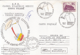 D7794- THEODOR NEGOITA, FIRST ROMANIAN ARCTIC EXPEDITION, GREENLAND, MAP, SPECIAL POSTCARD, 1994, ROMANIA - Arktis Expeditionen