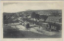 CPA Algérie Souk Ahras Train Gare Chemin De Fer écrite - Souk Ahras