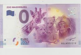 Billet Touristique 0 Euro Souvenir Allemagne Zoo Magdeburg 2017-1 N°XELR002218 - Essais Privés / Non-officiels