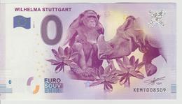 Billet Touristique 0 Euro Souvenir Allemagne Wilhelma Stuttgart 2017-1 N°XEMT008309 - Privatentwürfe