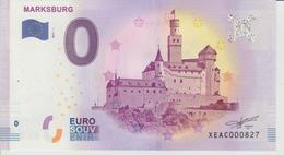 Billet Touristique 0 Euro Souvenir AllemagneMarksburg 2017-1 N°XEAC000827 - Essais Privés / Non-officiels