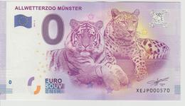 Billet Touristique 0 Euro Souvenir Allemagne Allwetterzoo Munster 2017-2 N°XEJP000569 - Privatentwürfe