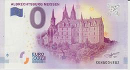 Billet Touristique 0 Euro Souvenir Allemagne Albrechtsburg Meissen 2017-1 N°XENQ004882 - Essais Privés / Non-officiels