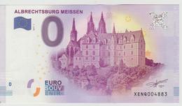 Billet Touristique 0 Euro Souvenir Allemagne Albrechtsburg Meissen 2017-1 N°XENQ004883 - Privatentwürfe