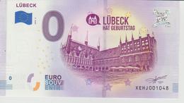 Billet Touristique 0 Euro Souvenir Allemagne Lubeck 2018-3 N°XEHJ001048 - Essais Privés / Non-officiels