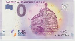 Billet Touristique 0 Euro Souvenir Allemagne Bamberg - Altes Rathaus Im Fluss 2018-1 N°XEAG007064 - Essais Privés / Non-officiels