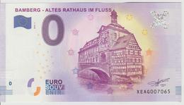 Billet Touristique 0 Euro Souvenir Allemagne Bamberg - Altes Rathaus Im Fluss 2018-1 N°XEAG007065 - Essais Privés / Non-officiels
