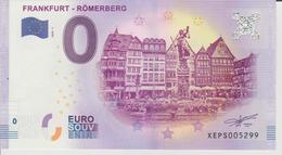 Billet Touristique 0 Euro Souvenir Allemagne Frankfurt - Romerberg 2018-1 N°XEPS005299 - Privatentwürfe