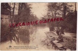 87 - CHATEAUNEUF LA FORET - UN COIN DE LA COMBADE LAVEUSE - LAVOIR - RARE - Chateauneuf La Foret