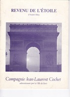 Rare Programme Théâtre Hébertot (Paris), 1984, Revenu De L'Etoile, D'André Obey - Theatre, Fancy Dresses & Costumes