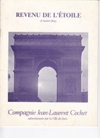 Rare Programme Théâtre Hébertot (Paris), 1984, Revenu De L'Etoile, D'André Obey - Toneel & Vermommingen