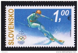 2018 Slovaquie  : Les 2 Timbres J.O. Hiver De PyeongChang En Corée Du Sud - Ungebraucht