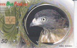 TARJETA DE BULGARIA DE UN AGUILA (EAGLE-PAJARO-BIRD) - Aquile & Rapaci Diurni