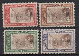 M648.-. ROMANIA 1907. SC#: B17-20. MNG - GUARDIAN ANGEL BRINGING POOR TO CROWN PRINCESS MARIE. SCV: US$16.00 - Unused Stamps