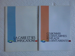 2 Plaquettes Dentiste Explicative Caries & Complications Couronnes & Bridges...! - Matériel Médical & Dentaire