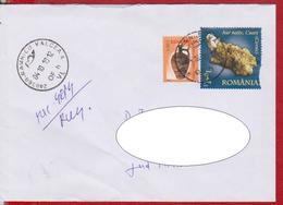 LETTER REGISTERED ROMANIA NICE STAMPS MINERALS NATIV GOLD, CERAMICS - Briefe U. Dokumente