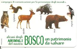 CARTE-ITALIE-MAGNETIQUE-5€-BOSCO/Sauvegarde Animaux-TBE - Sperlingsvögel & Singvögel