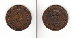 Allemagne  2 Pfennig  1911 A  Deutsches Reich - 2 Pfennig