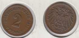 Allemagne  2 Pfennig  1912 F   Deutsches Reich - 2 Pfennig