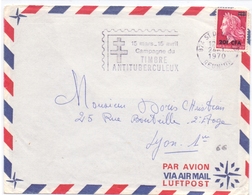 Reunion Lettre De Saint Denis Timbre Antituberculeux Cheffer - Briefe U. Dokumente