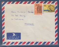 = Enveloppe Antalya (Turquie à Latresne (33 France) 2 Timbres 1978 - Storia Postale