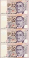 SINGAPORE  8 X 2 $ Notes With Identical Serial Nr. But Different Letter Code (scarce)  2 Stars At Back UNC - Singapore
