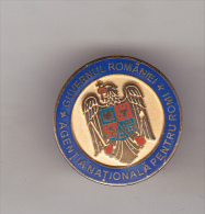 Delcampe - Romanian Badge - Romanian Goverment - Coat Of Arms - Administrations