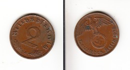 Allemagne  2 Reichspfennig  1938 A  Deutsches Reich - 2 Reichspfennig
