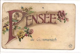 - 1574 -   GEMMENICH  Une  Pensee - Plombières