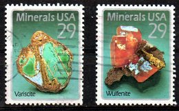 USA. N°2111-2 Oblitérés De 1992. Minéraux. - Minéraux