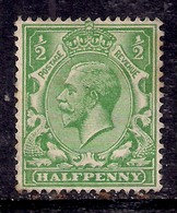 GB 1924 - 26 KGV 1/2d Green Unused Partial Gum Wmk 111 SG 418 ( H836 ) - Unused Stamps