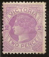 VICTORIA 1885 2d Mauve P12.5 QV SG 298b HM #AMD35 - Mint Stamps