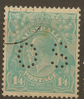 Australia 1924 1/4 KGV OS SG O111 U #AMK26 - Oficiales