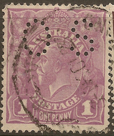 Australia 1918 1d KGV OS SG O67 U #AMK15 - Dienstmarken