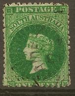 SOUTH AUSTRALIA 1868 1d Green QV SG 62 U #AMC16 - Oblitérés