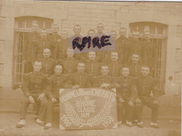 PHOTO ANCIENNE,69,LYON,HONNEUR AUX ENFANTS DU RHONE,CLASSE 1899,MILITAIRE,SOLDAT - Places