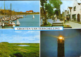 Nederland - Postcard Circulated In 1970  -  Terschelling - Collage Of Images   - 2/scans - Terschelling