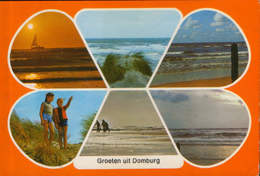 Nederland - Postcard Circulated In 1983  - Domburg - Collage Of Images   - 2/scans - Domburg