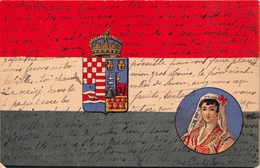 ¤¤   -  HONGRIE   -  Carte Du Drapeau HONGROIS  -  Illustrateur      -  ¤¤ - Hungary