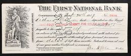 The First National Bank Certificate Of Deposit 1914 Doc.032 - USA