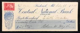 Central National Bank Pay To The Order 1900 Lotto 297 - USA