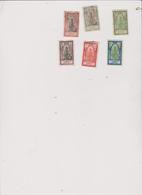 Timbre     Etablissements Francais Dans L'inde  6  Timbres - Used Stamps