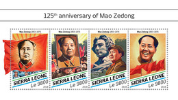 Sierra Leone. 2018 125th Anniversary Of Mao Zedong. (506a) - Mao Tse-Tung