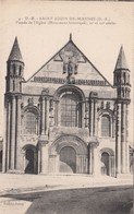 CP , 79 , SAINT-JOUIN-de-MARNES , Façade De L'Église (Monument Historique), XIe Et XIIe S. - Saint Jouin De Marnes