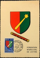 CP. Philatélique ALGERIE 1958 - Fondation Maréchal DE LATTRE - Affr. N° 352 Y & T - Alger Daté Le 20.7.1958 -TBE - FDC