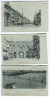 3 HOLD-TO-LIGHT HTL Southampton Postcards High Street Life, The Pier And Bar Gate C. 1906 Free Postage - Southampton